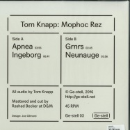 Back View : Tom Knapp - MOPHOC REZ - Ge-stell / Ge-stell03