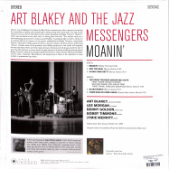 Back View : Art Blakey & The Jazz Messengers - MOANIN (180G LP) - Jazz Images / 37001 / 1083072EL1
