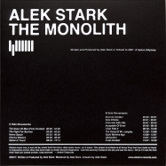Back View : Alek Stark - THE MONOLITH (IN TRIBUTE TO 2001 A SPACE ODYSSEY) (YELLOW VINYL) - Electro Records / ER017