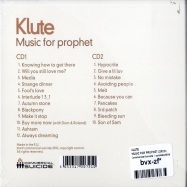Back View : Klute - MUSIC FOR PROPHET (2XCD) - Commercial Suicide / suicidecd008