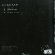 Back View : RVDE - Call it Rude EP (incl Remix by Gonzo MDF) - Counterweight / CWT006