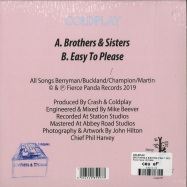 Back View : Coldplay - BROTHERS & SISTERS (PINK 7 INCH) - Fierce Panda / 00133858