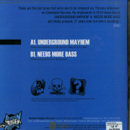 Back View : Persons Unknown - UNDERGROUND MAYHEM / NEEDS MORE BASS - Blueskinbadger Records / BSBR001