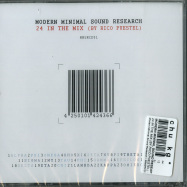Back View : Modern Minimal Sound Research - 24 IN THE MIX (BY RICO PUESTEL) (CD) - Modern Minimal Sound Research / MMSRCD01