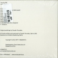 Back View : Claudio PRC - VOLUMI DINAMICI (CD) - Semantica / Sem087CD