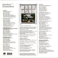 Back View :  John Prine - COMMON SENSE (LP) (180GR.) (180GR.) - Rhino / 0349784822