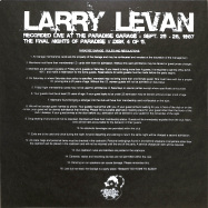 Back View : Larry Levan - THE FINAL NIGHT OF PARADISE - DISK 4 OF 5 (180 GRAMM VINYL) - Garage Rec / zuki-4517