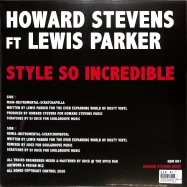 Back View : Howard Stevens ft. Lewis Parker - STYLE SO INCREDIBLE (LP) - Howard Stevens Music / HSM001