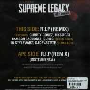 Back View : DJ Supreme - SUPREME LEGACY (V1.5 REMIX) (7 INCH) - Blackbone Records / Legacy01.5R