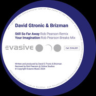 Back View : David Gtronic & Brizman - STILL SO FAR AWAY / YOUR IMAGINATION (INCL. ROB PEARSON REMIXES) - Evasive Records / EVAL001