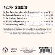 Back View : Andre Sinner - DER TYP DER HIER ALS ERSTES SPIELT EP (LP) - Weird Sounds / 31246