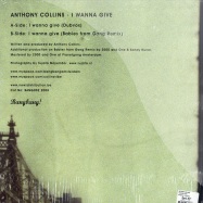 Back View : Anthony Collins - I WANNA GIVE - Bang Bang! / Bang002