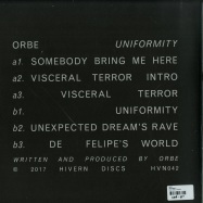 Back View : Orbe - UNIFORMITY - Hivern Discs / HVN042
