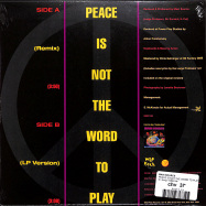 Back View : Main Source - PEACE IS NOT THE WORD TO PLAY (LTD RED 7 INCH) - Mr. Bongo / MRB7189