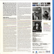 Back View : Miles Davis - WORKIN WITH THE MILES DAVIS QUINTET (COLOURED 180G LP) - Waxtime In Color / 012950696