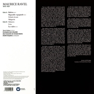 Back View : Andre/OCP Cluytens / Maurice Ravel - BOLERO,RAPSODIE ESPAGNOLE,LA VALSE (LP) - ERATO / 9029545981