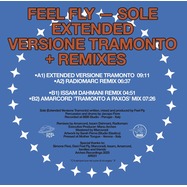 Back View : Feel Fly - SOLE (EXTENDED VERSIONE TRAMONTO + REMIXES) (SUN ORANGE MARBLED VINYL) - Archeo Recordings / AR031marbled