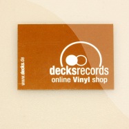 Back View : Sticker - Decks Records Logo Sticker (Brown 3x4cm) - Decks Records