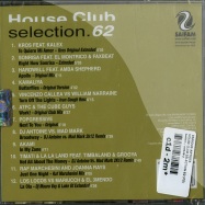 Back View : Various Artists - HOUSE CLUB SELECTION 62 (CD) - Saifam / atl948-2