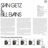 Back View : Stan Getz & Bill Evans - PREVIOUSLY UNRELEASED RECORDINGS (LP) - Verve / 7708961