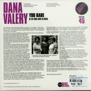 Back View : Dana Valery - YOU BABE / THIS LOVE IS REAL (7 INCH) - Go Ahead Records / tick010
