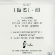Back View : Nick Sole - FLOWERS FOR YOU (2X12 INCH LP) - Mojuba / MOJUBALP2
