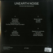 Back View : Unearth Noise - PRAYER AND RESONANCE (2X12) - Lullabies for Insomniacs / LFI 002