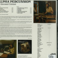 Back View : Giovanni Cristiani - ALPHA PERCUSSION (LP) - Mondo Groove / MGLP103