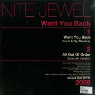 Back View : Nite Jewel - WANT YOU BACK - Italians Do It Better / idib18