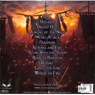 Back View : Mystic Prophecy - HELLRIOT (LTD.ORANGE / RED / WHITE SPLATTER LP) (LP) - Roar! Rock Of Angels Records Ike / ROAR2305LPOR