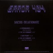 Back View : Sancturu - THE LAST ROMANTIC - Error 404 Records / ERROR404-02