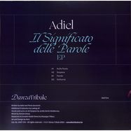 Back View : Adiel - IL SIGNIFICATO DELLE PAROLE EP - DANZA TRIBALE / DNZT014