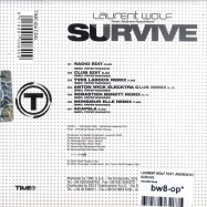 Back View : Laurent Wolf Feat. Andrew Roachford - SURVIVE (MAXI-CD) - Time / time604cds