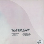 Back View : Lukas Nystrand Von Unge - STUDIO BARNHUS EP NO. 1 - Studio Barnhus / Barn015