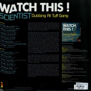 Back View : Scientist - WATCH THIS DUBBING AT TUFF GON (LP) - Jamaican / JRLP058 (117981)