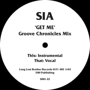 Back View : S.I.A - GET ME (GROOVE CHRONICLES REMIX) - Long Lost Brother / S001-22