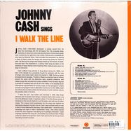 Back View : Johnny Cash - SINGS I WALK THE LINE (COLORED ORANGE VINYL) - Waxtime In Color / 950741