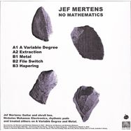 Back View : Jef Mertens - NO MATHEMATICS (LP) - KRAAK / K118