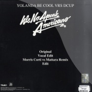 Back View : Yolanda Be Cool vrs Dcup - WE NO SPEAK AMERICANO - Time588