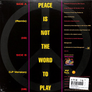 Back View : Main Source - PEACE IS NOT THE WORD TO PLAY (7 INCH) - Mr. Bongo / MRB7189