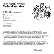 Back View : Toyin Agbetu - THE DARK KNIGHT RISES - D3 Elements / D3E025