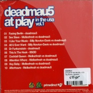 Back View : Deadmau5 - AT PLAY IN THE USA VOL.1 (CD) - Play Records / playcd007