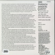 Back View : Pharoah Sanders Quintet - PHAROAH SANDERS QUINTET (LP) - ESP / ESP1003LP