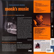 Back View : Thelonious Monk - MONK S MUSIC (blue LP) - 20th Century Masterworks / LPELE50224