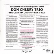 Back View : Don Cherry Trio - THE ORTF RECORDINGS PARIS 1971 (LP) - Caz Plak / CAZLP006