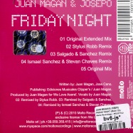 Back View : Juan Magan & Josepo - FRIDAY NIGHT (MAXI CD) - Molto Recordings / MOL077CD