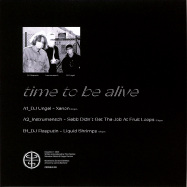 Back View : Various Artists - TIME TO BE ALIVE (10 INCH) - Candomble / CNDMBLE006