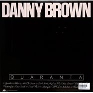 Back View : Danny Brown - QUARANTA (LTD. RED VINYL LP+DL) - Warp Records / WARPLP328I
