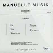Back View : Manuelle Musik - BIRDS - Miteinander Musik / MM002