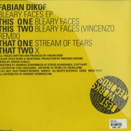 Back View : Fabian Dikof - BLEARY FACES EP (VINCENZO REMIX) - Best Works Records / BWR 13
